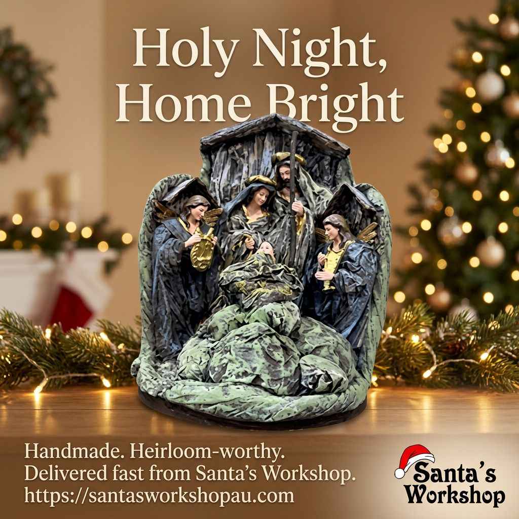 29cm Holy Family Nativity Set with Angels