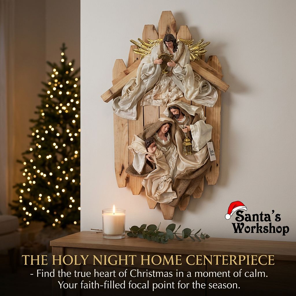 Christmas Nativity Wall Hanging Wreath