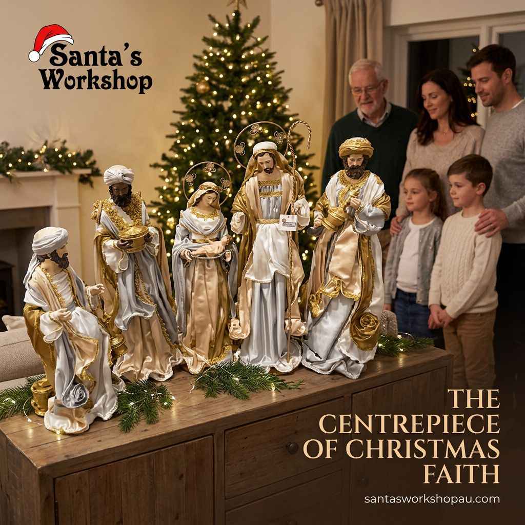 65cm Handmade Nativity Set with Holy Family & Three Wise Men