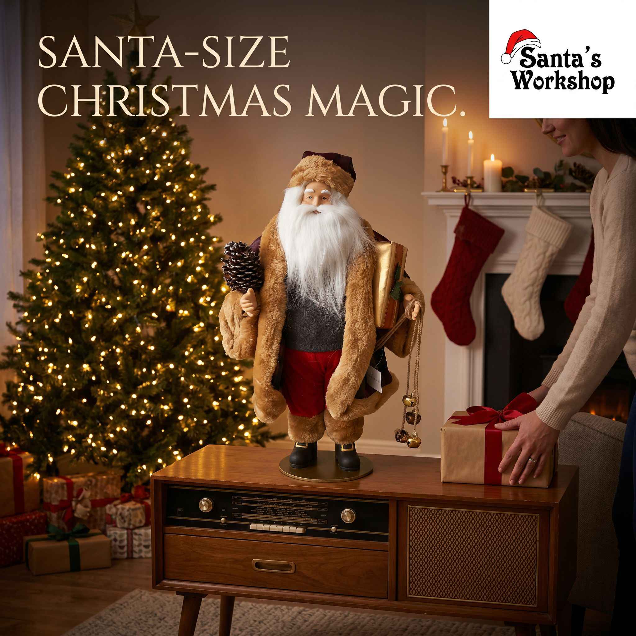 Christmas Santa Claus Ornament – 49cm
