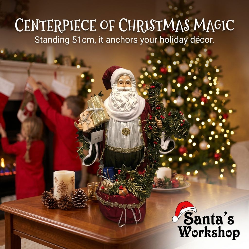 Red Standing Santa Claus – 51cm