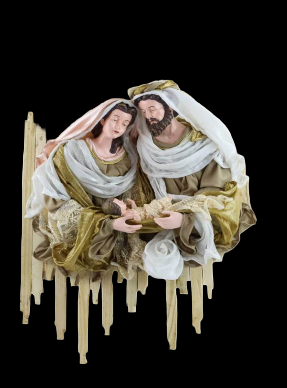 78cm Handmade Christmas Nativity Wreath