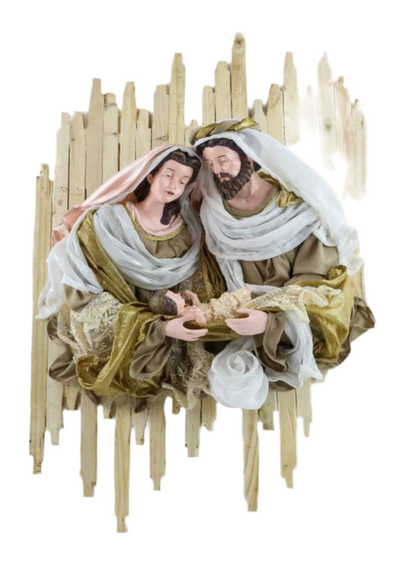 78cm Handmade Christmas Nativity Wreath
