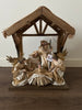 41cm Nativity Set with Holy Family, Angels & Barn Animals