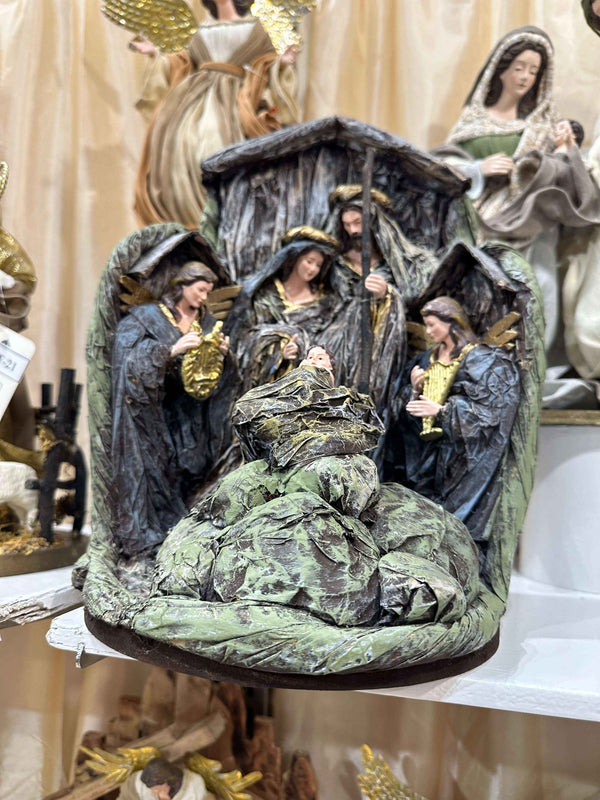 29cm Holy Family Nativity Set with Angels