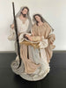 35cm Beige & White Holy Family Nativity Ornament