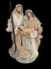 35cm Beige & White Holy Family Nativity Ornament