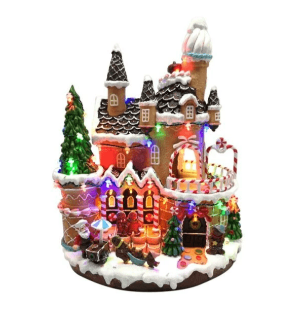 LED Musical Gingerbread Christmas Village – 29cm