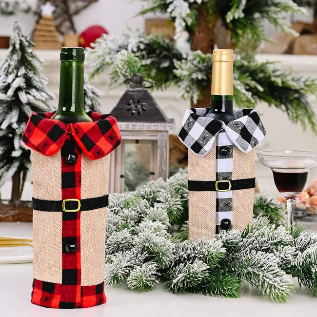 Christmas Santa Wine Bottle Cover Bag