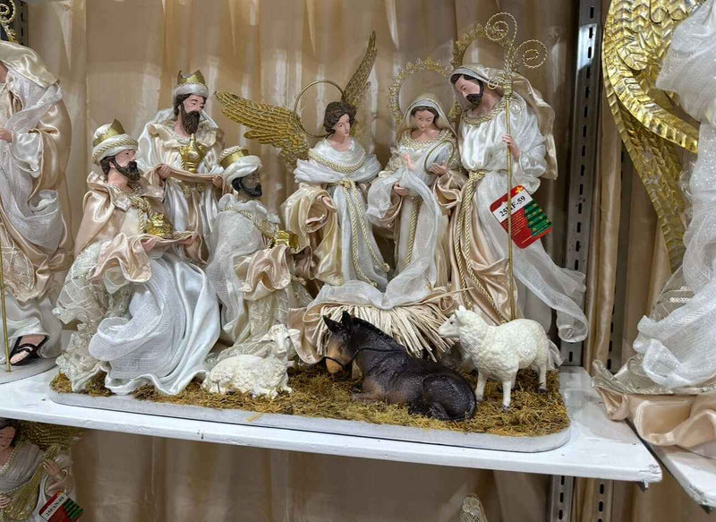 40cm Christmas Nativity Set with Animals