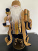 Blue Velvet Standing Santa – 52cm