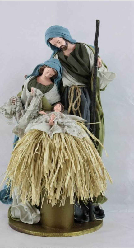 53cm Handmade Nativity Set with Holy Family & Three Wise Men