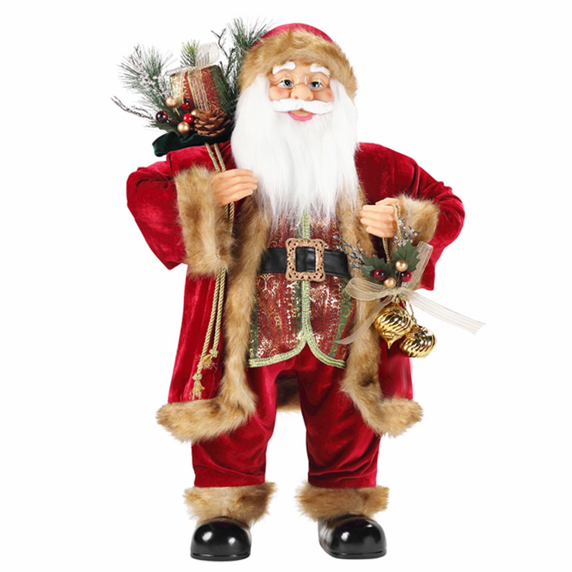 Standing Santa with Gift Bag – 80cm