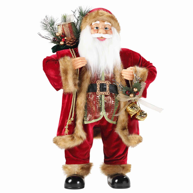 Standing Santa with Gift Bag – 80cm