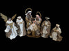 55cm Handmade Nativity Set with Angel & Three Wise Men