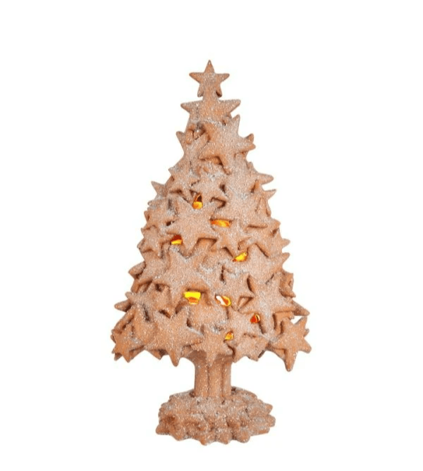 LED Gingerbread Star Tree