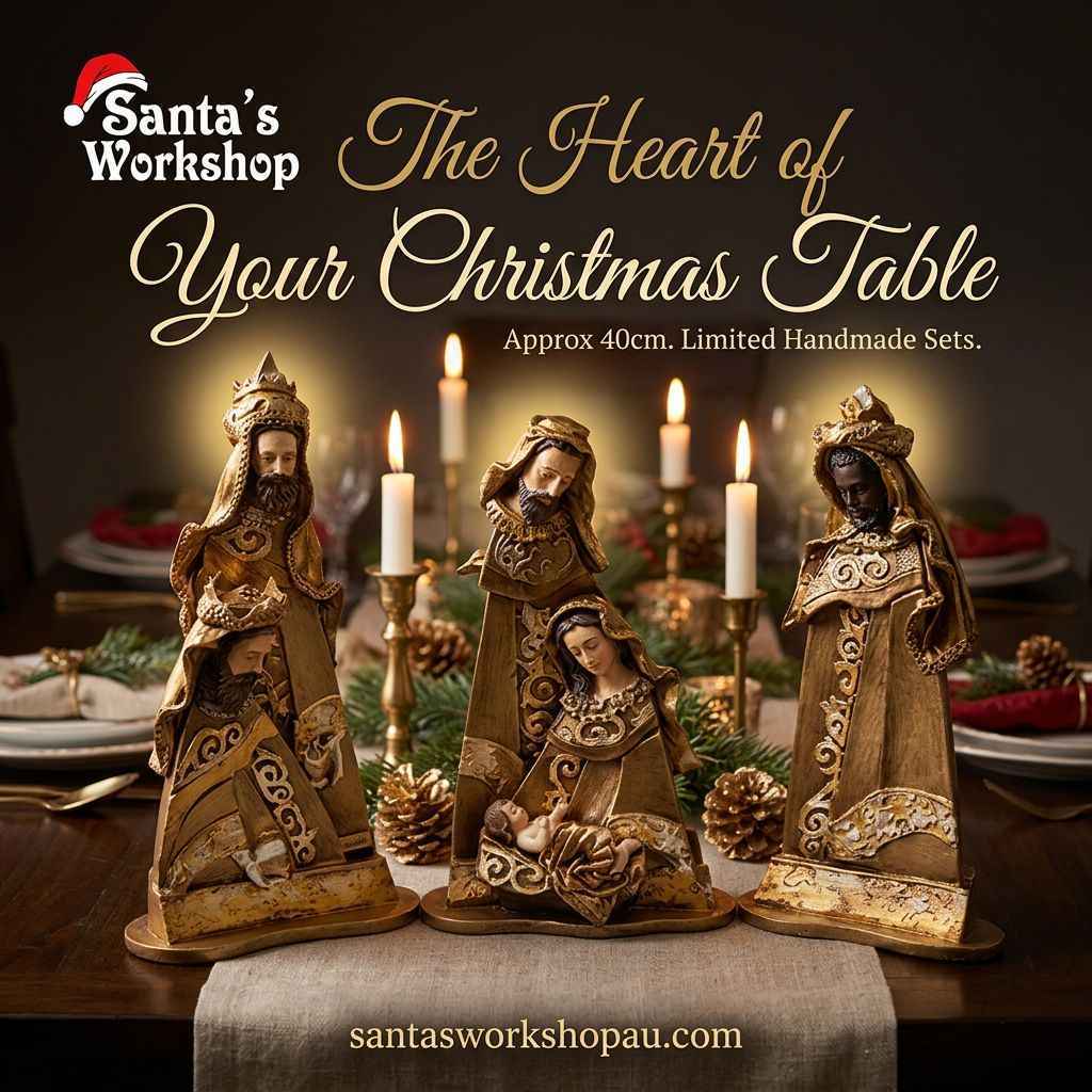 Handmade Christmas Nativity Set – 40cm