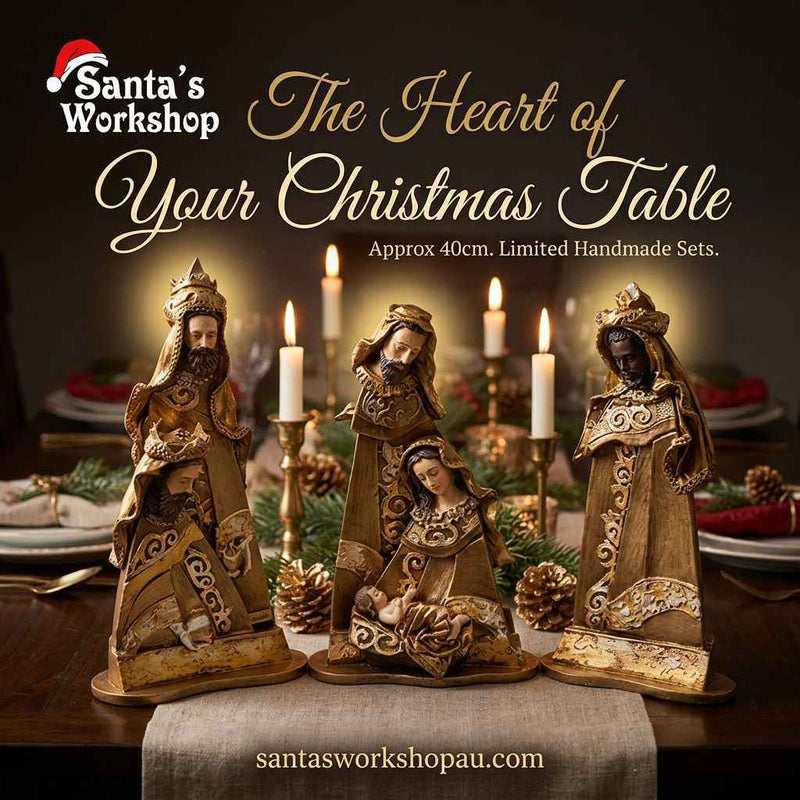 Handmade Christmas Nativity Set – 40cm