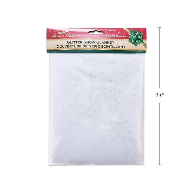 Glitter Snow Blanket decor