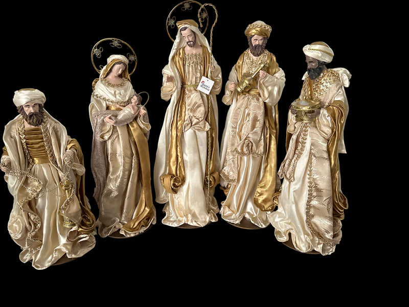 65cm Handmade Three Wise Men Nativity Set