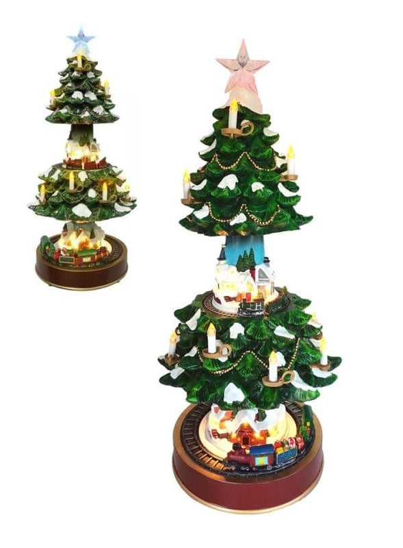 Musical LED Christmas Tree Village
