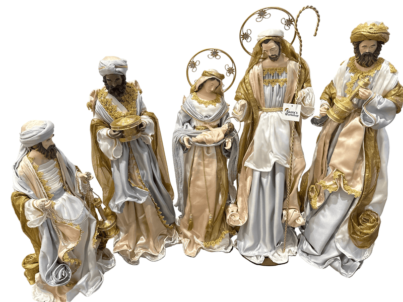 65cm Handmade Nativity Set with Holy Family & Three Wise Men
