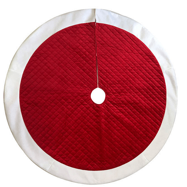 Red Christmas Tree Skirt