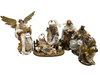 30cm Handmade Nativity Set with Holy Family & Angel