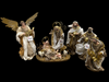30cm Handmade Nativity Set with Holy Family & Angel
