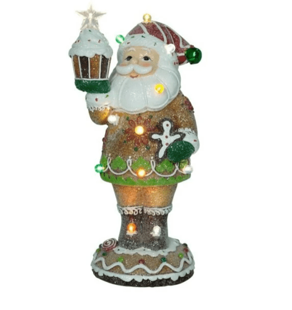 LED Gingerbread Santa – 32cm Christmas Figurine