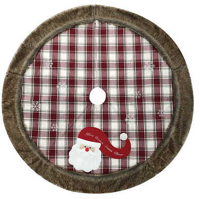 Santa Tartan Tree Skirt