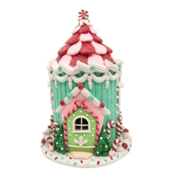 LED Sweet Treat Ice Cream House – 24cm Clay Dough Display Village
