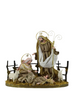 30cm Holy Family Nativity Ornament with Barn Animals