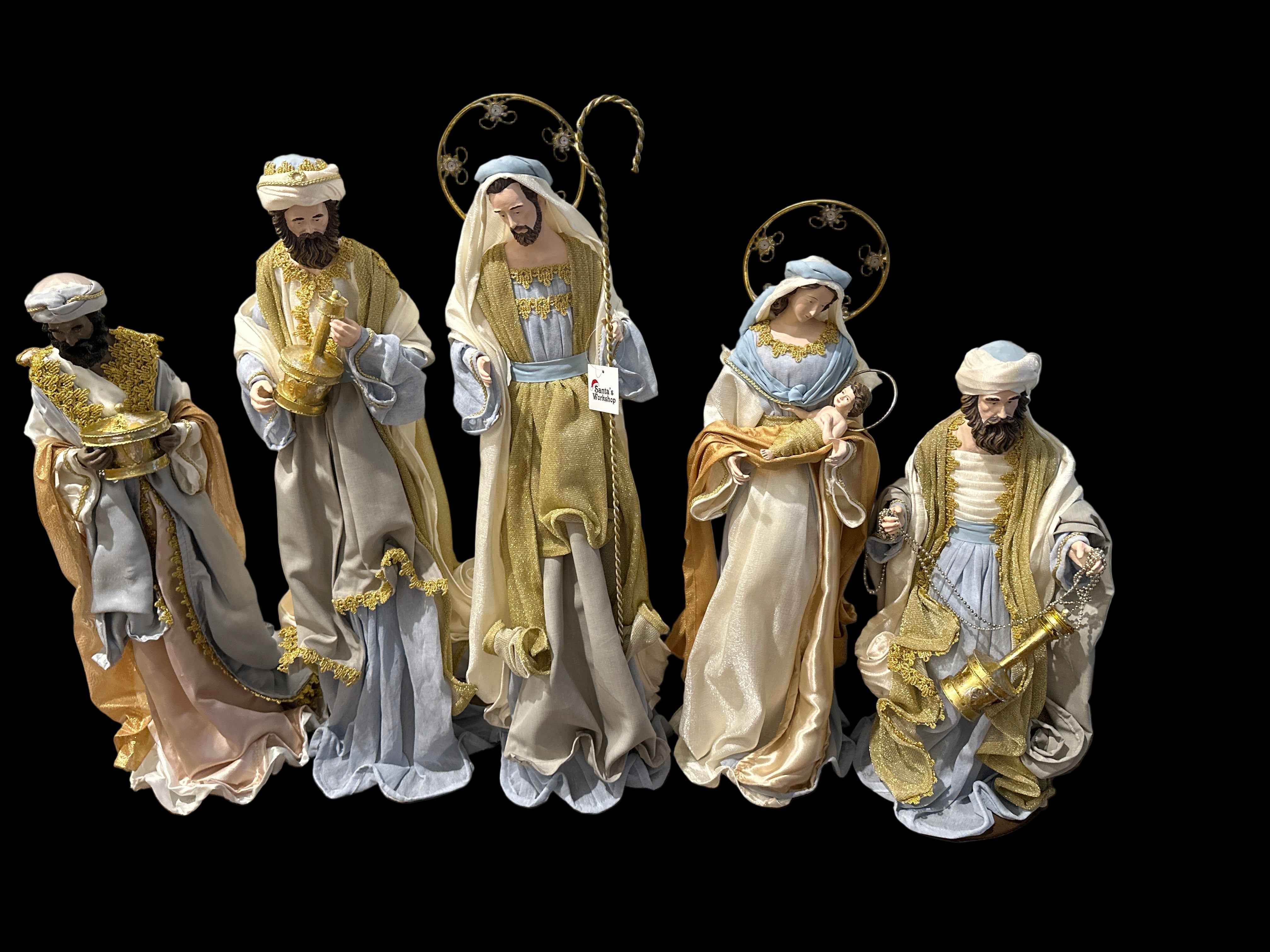 65cm Handmade Nativity Set with Three Wise Men