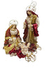 PRE-ORDER | 132cm Red Handmade Nativity Set with Manger