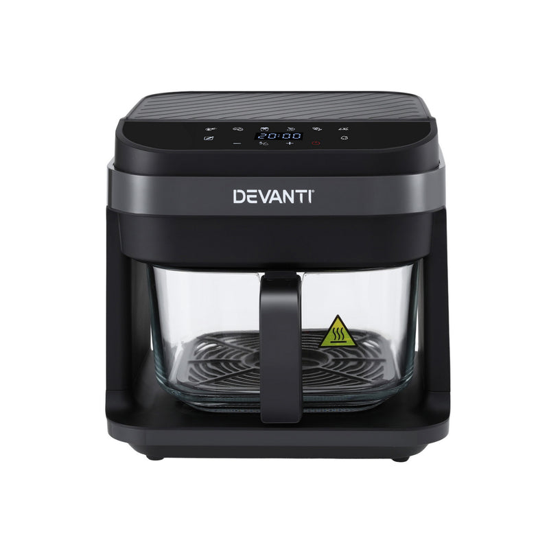 Devanti 5.5L Digital Air Fryer 1200W Black