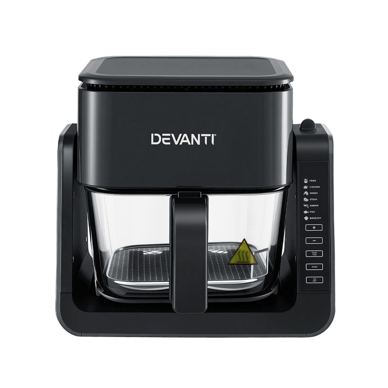 Devanti 2-in-1 Air Fryer 5.5L with BBQ Grill
