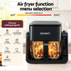 Devanti 2-in-1 Air Fryer 5.5L with BBQ Grill