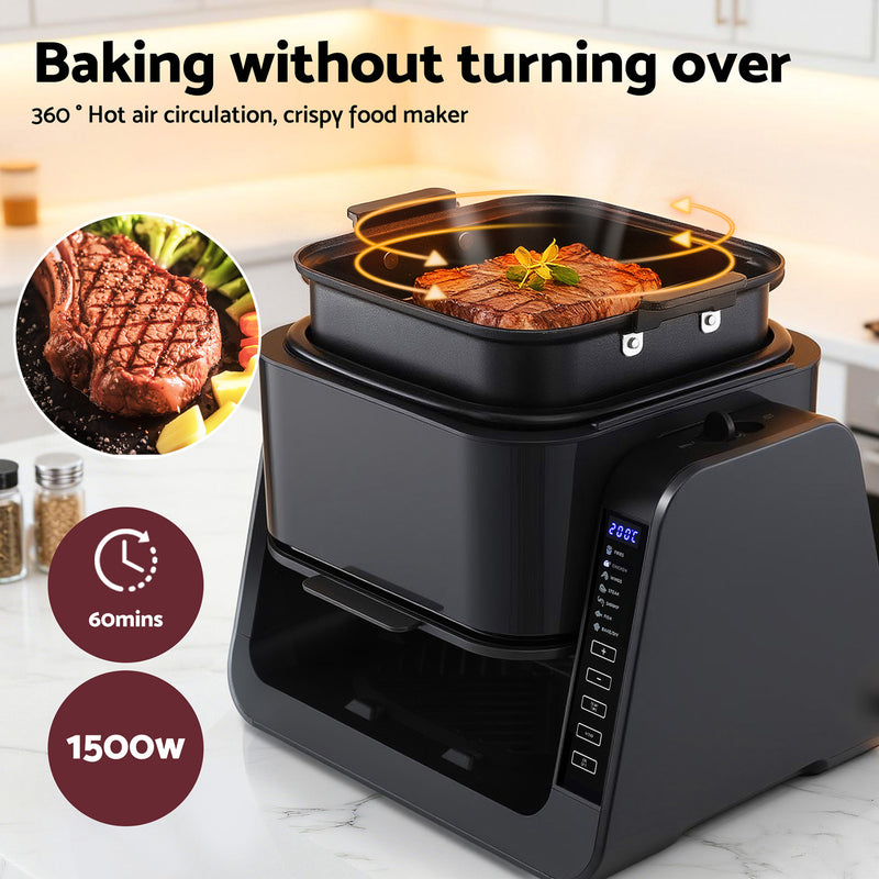 Devanti 2-in-1 Air Fryer 5.5L with BBQ Grill