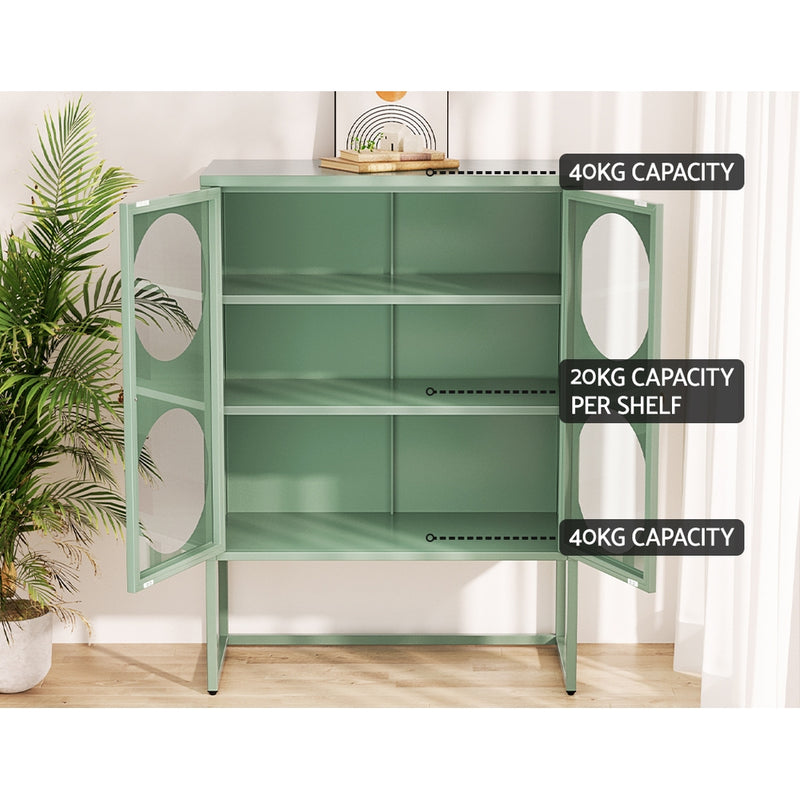 Buffet Sideboard Metal Cabinet - ELLA Green