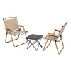 Weisshorn 3pc Folding Camping Table & Chairs Set