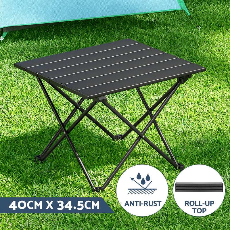 Weisshorn 3pc Folding Camping Table & Chairs Set