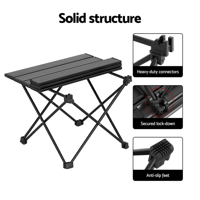 Weisshorn 3pc Folding Camping Table & Chairs Set