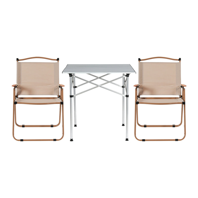 Weisshorn 3pc Folding Camping Table & Chairs