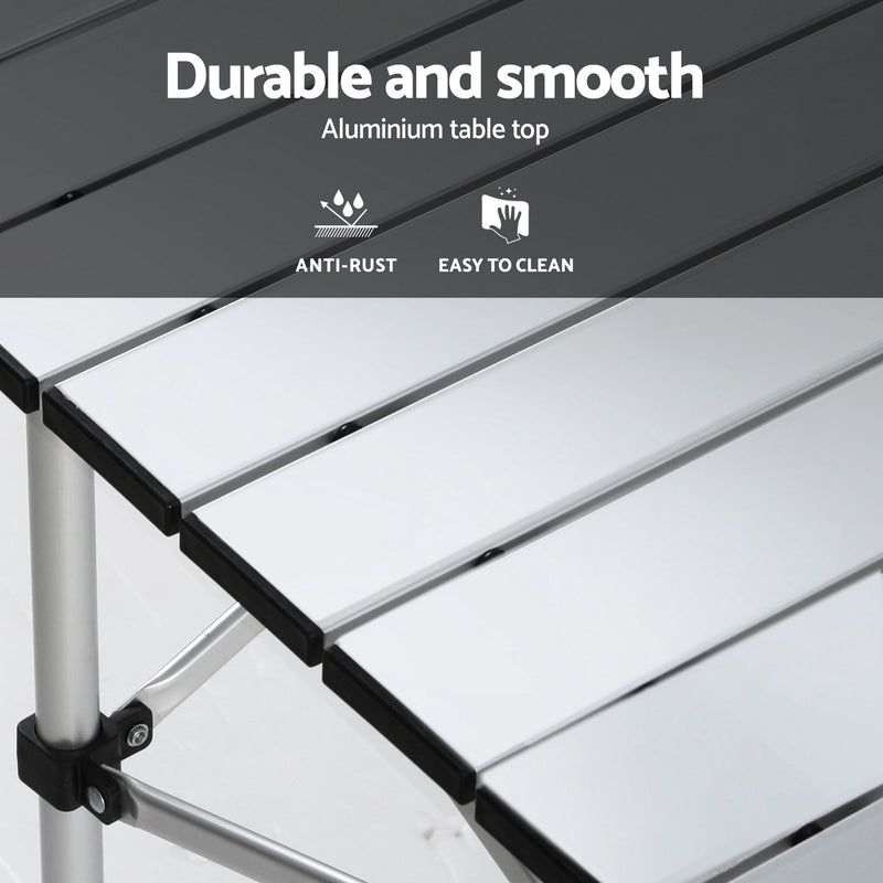 Weisshorn 3pc Folding Camping Table & Chairs