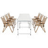 Weisshorn 7pc Folding Camping Table & Chairs Set – Aluminium