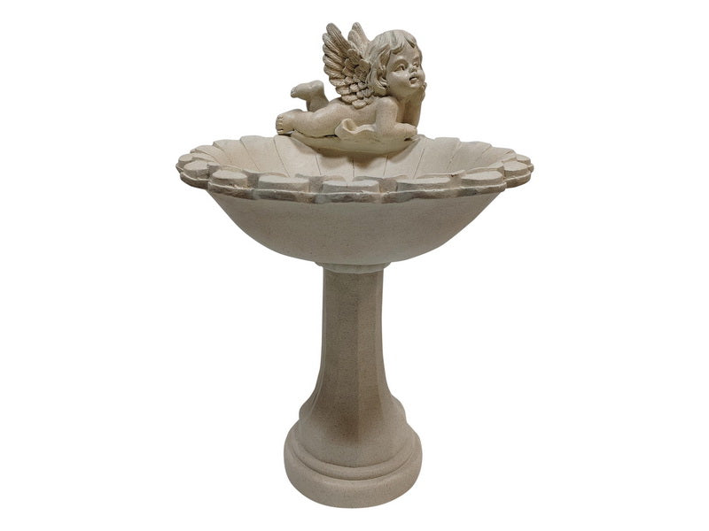 60cm Garden Bird Feeder with Laying Cherub