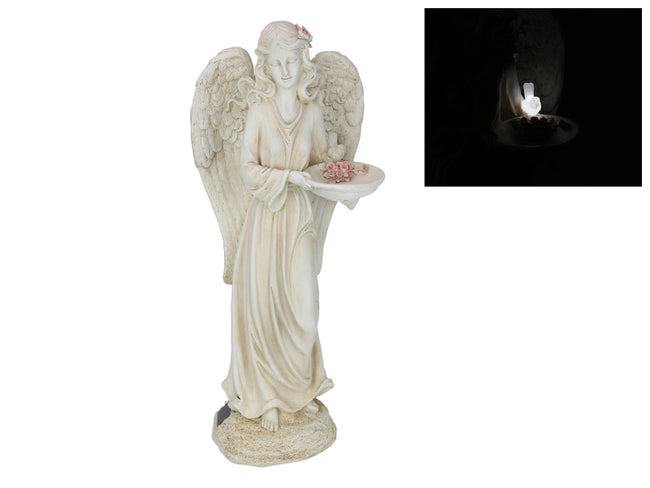 58cm Standing Angel with Solar Bird