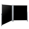 Instahut Retractable Side Awning 2×6m – Black