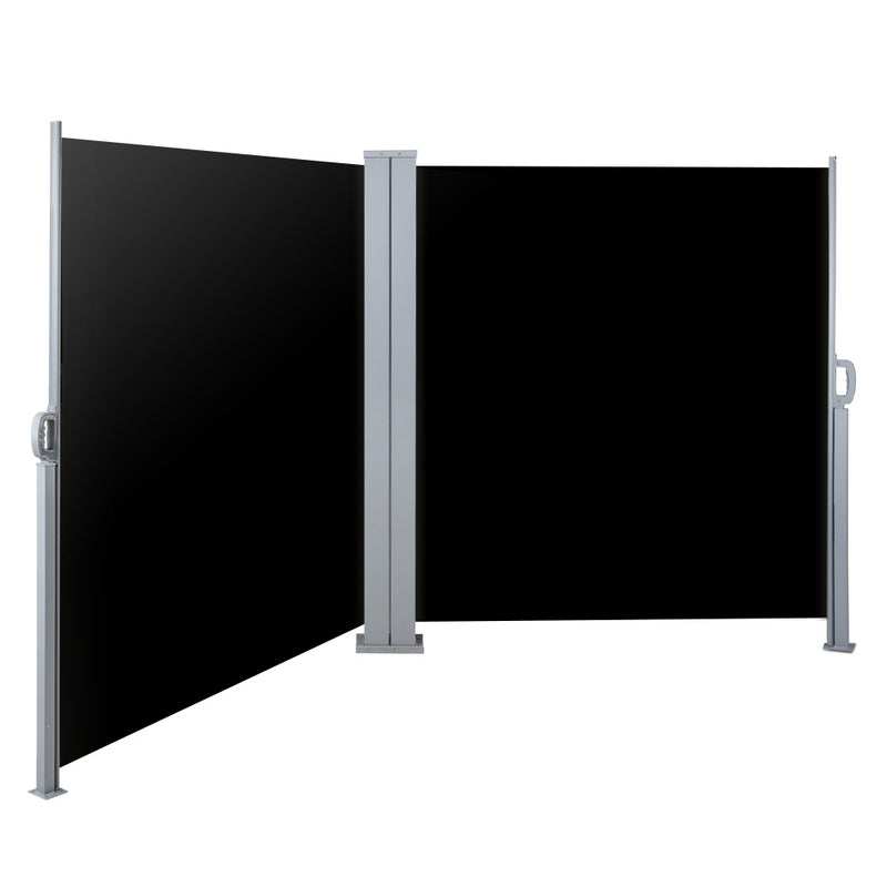 Instahut Retractable Side Awning 2×6m – Black